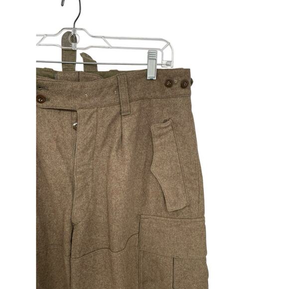 Vintage German Serios Field Pants Military Wool Cargo Size 33 X 29 - Picture 4 of 16